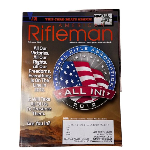 American Rifleman NRA Magazine Febuary 2012 u Vol 160 No 2 National Rifle Associ - Picture 1 of 10